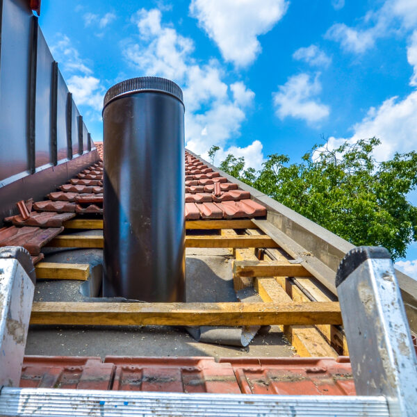 Монтаж дымохода